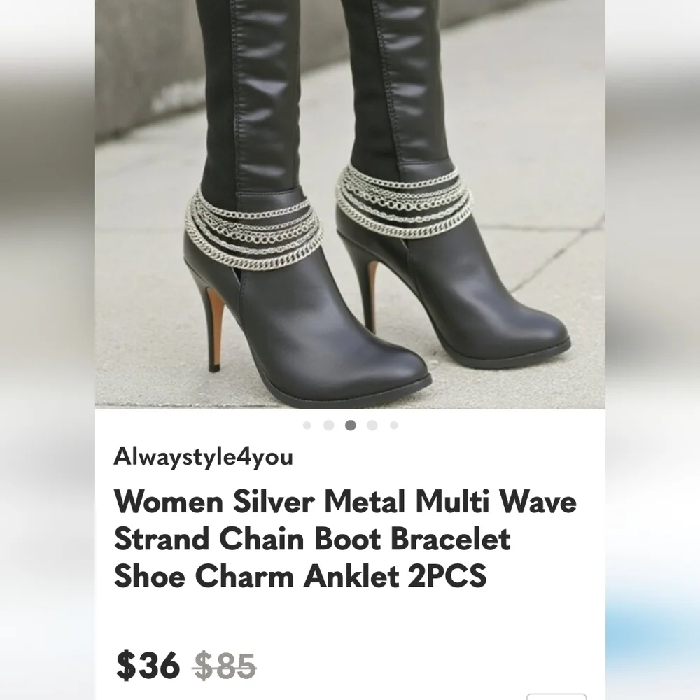 Skull Boot/Shoe Chain - Picture 7 of 7